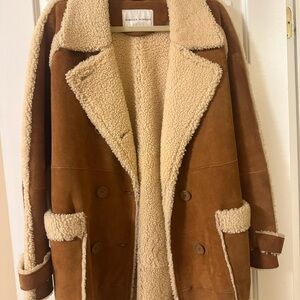 Rebecca Minkoff Genuine Shearling Coat